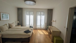 Spacious room in modern central apartment